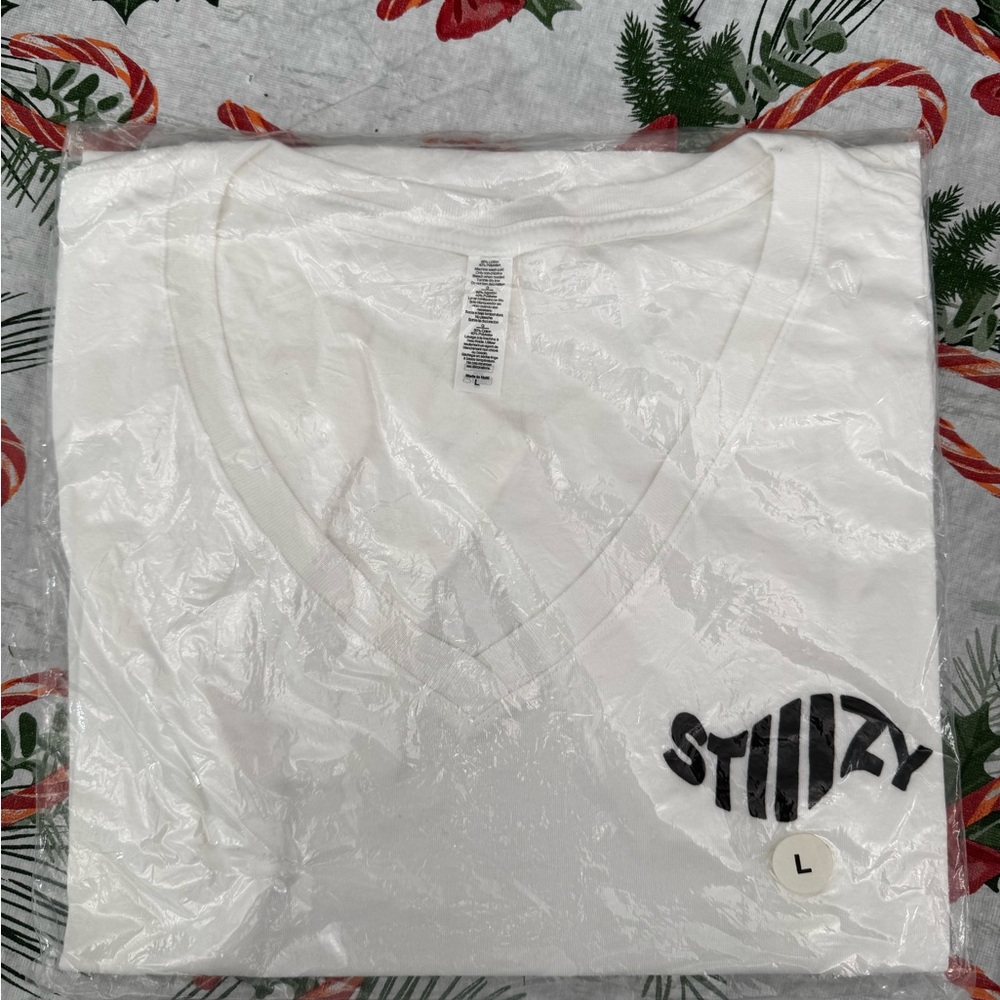 White STIIIZY V-Neck T-Shirt